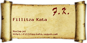 Fillitza Kata névjegykártya